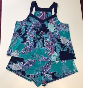 Maidenform 2 piece pajama shorts sleepwear set