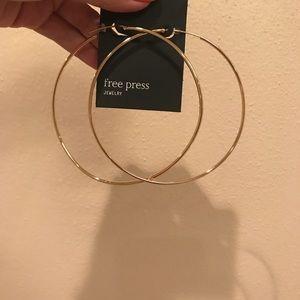 Brand new gold hoop earrings