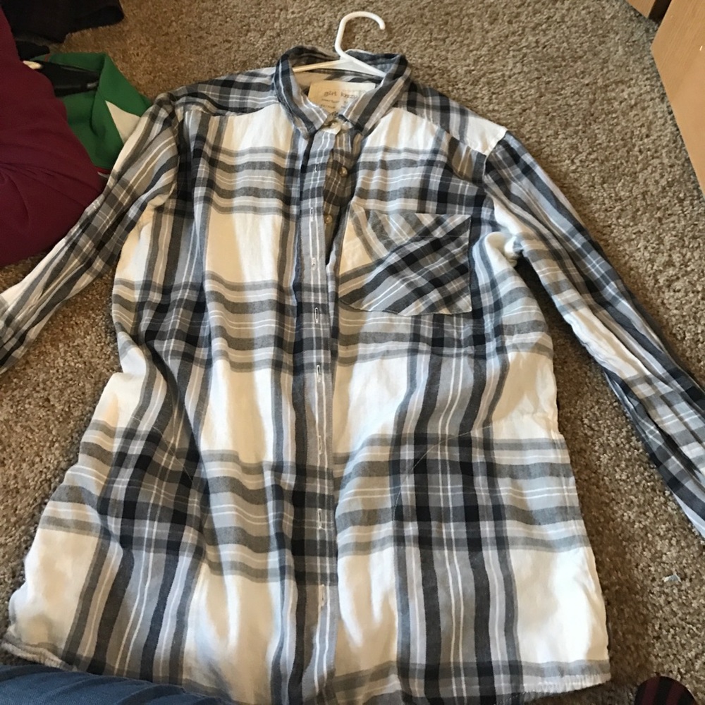 Black and white flannel