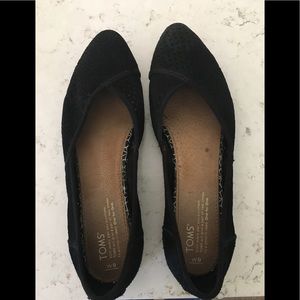 Toms black flats
