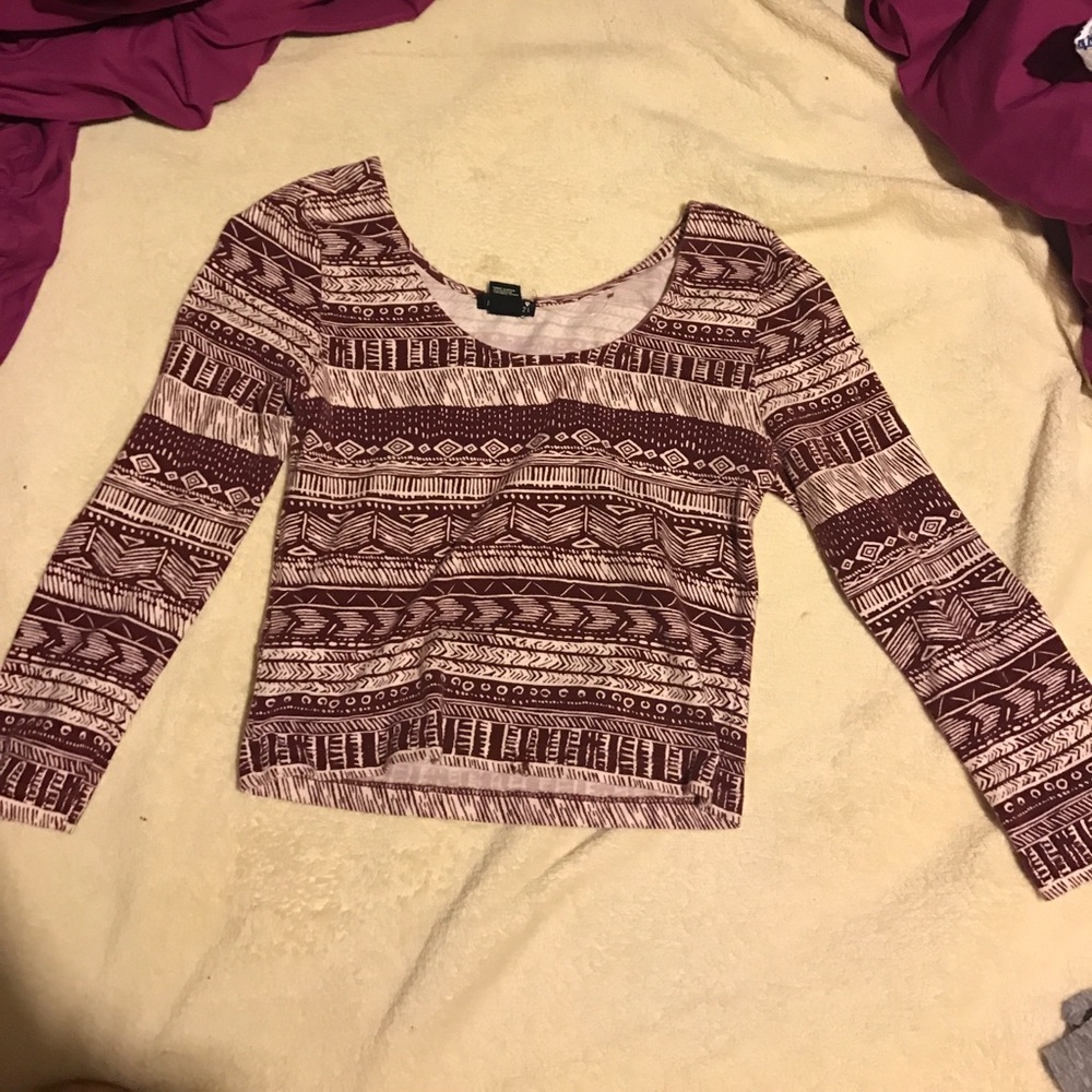 Tribal crop top