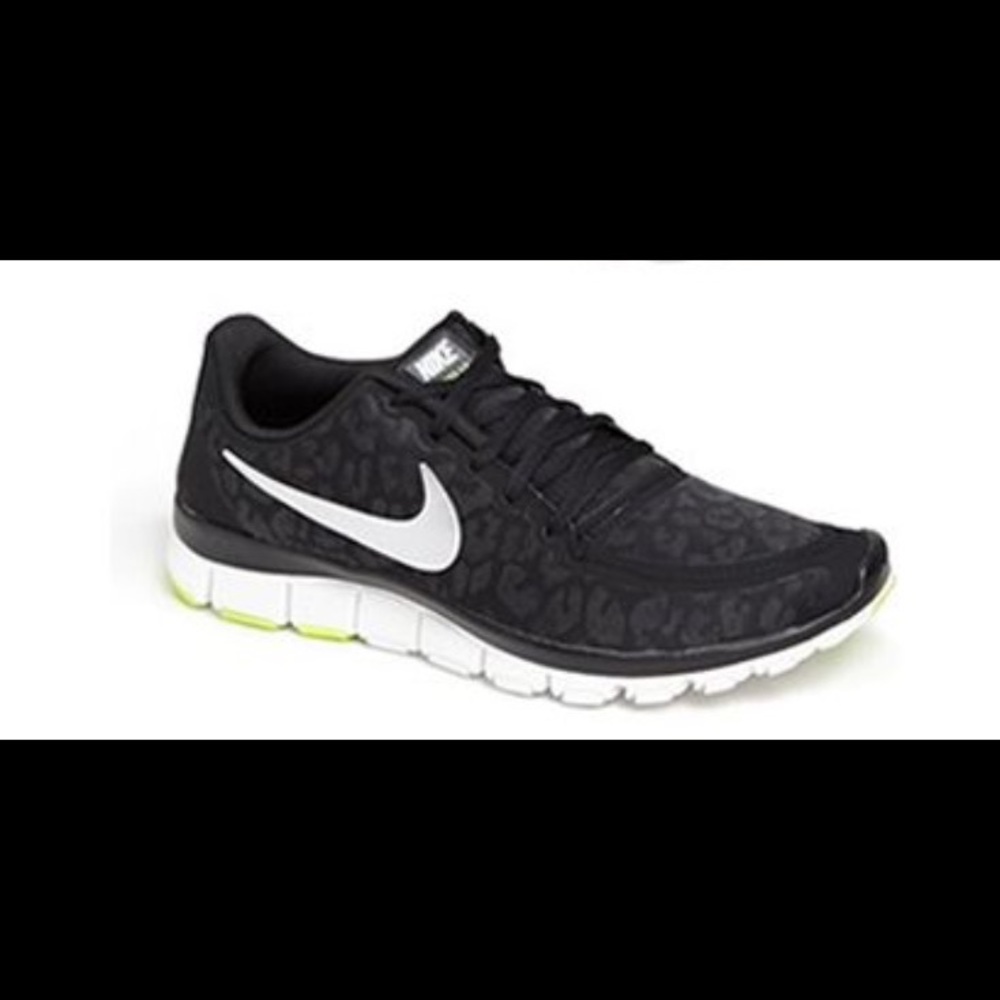 Black leopard Nike Free 5.0