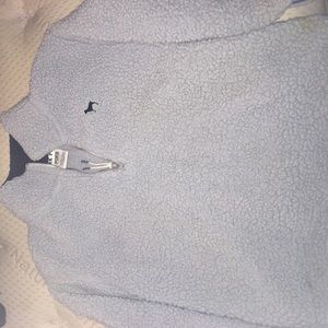 Vs Pink Sherpa Half Zip Pullover