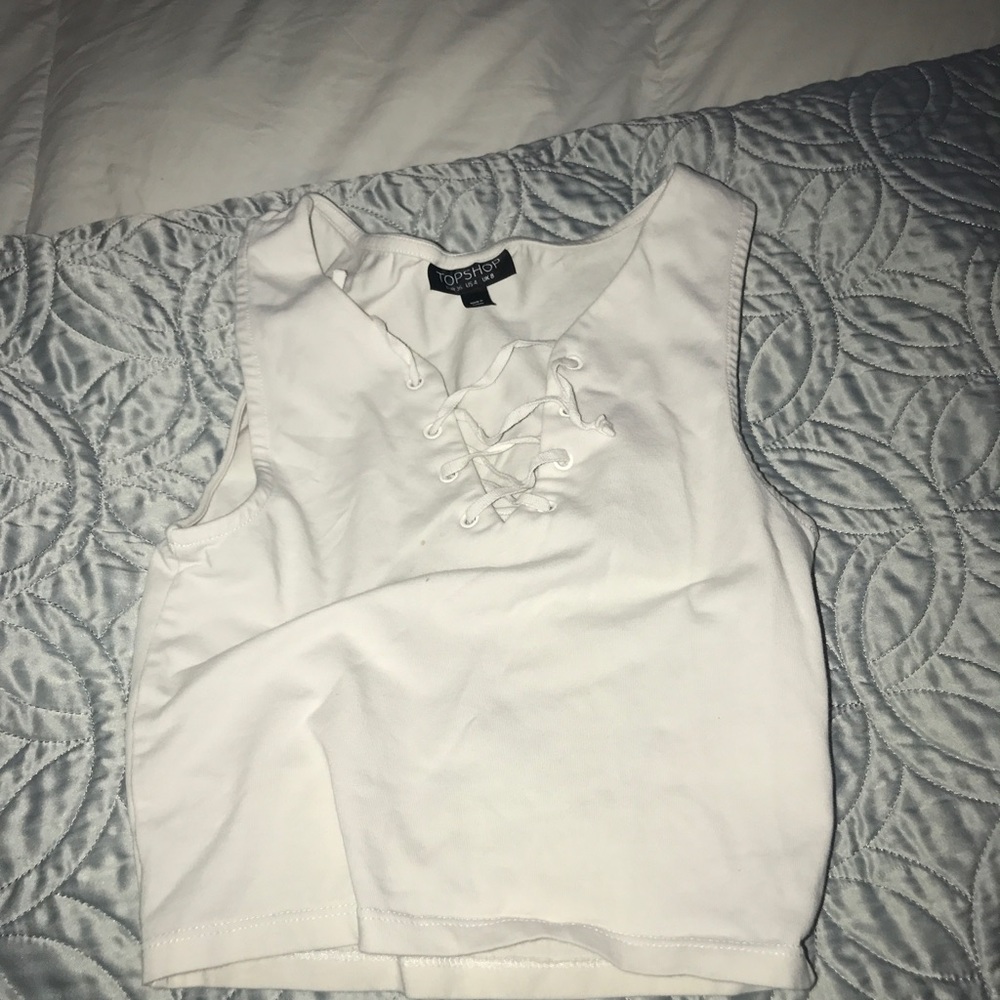 White crop top