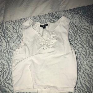 White crop top