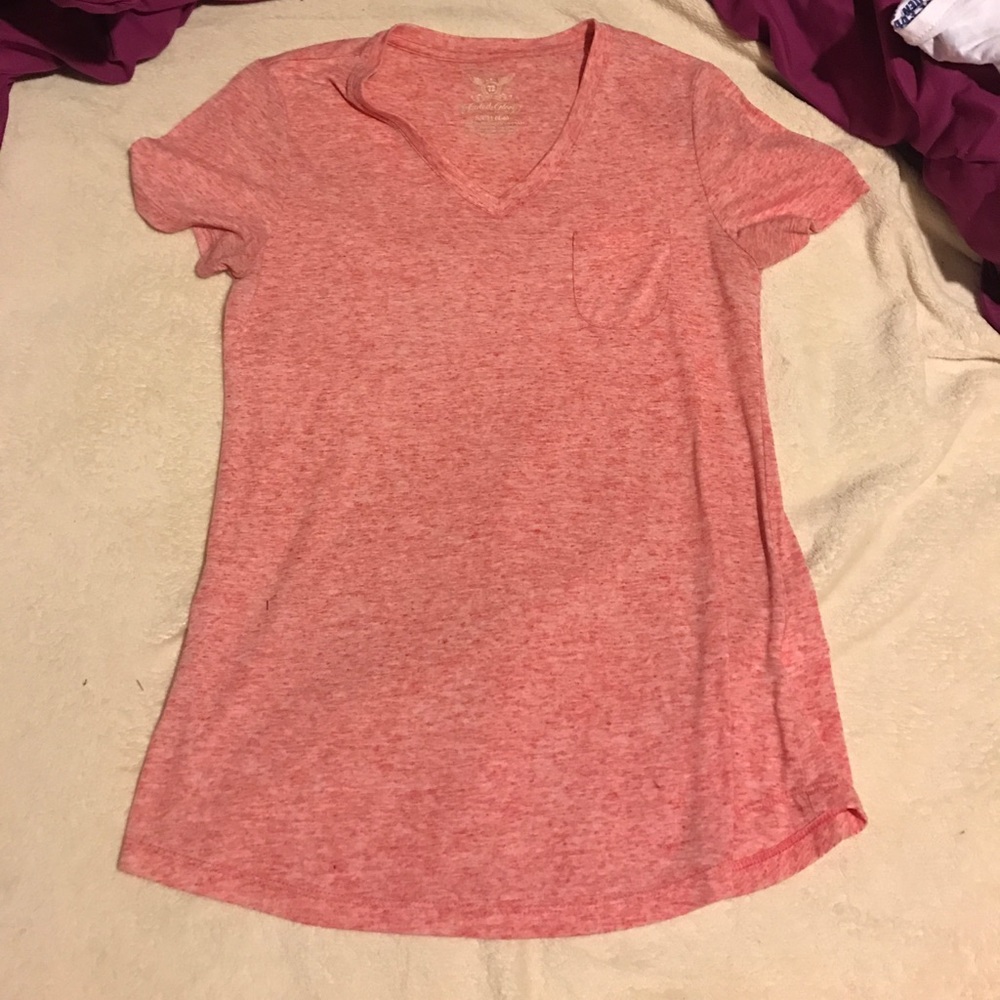 Pink short sleeve shirt