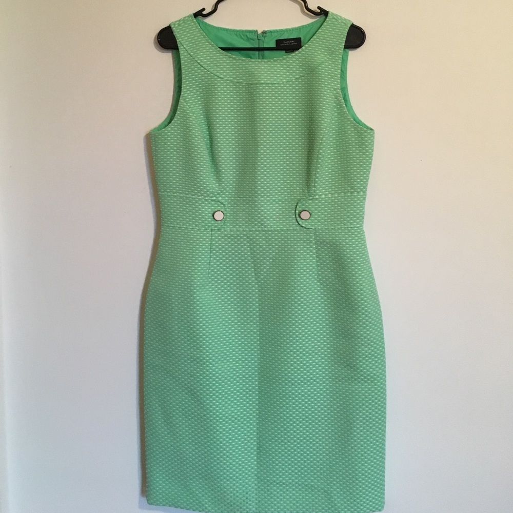 Tahari Arthur S. Levine  Green Dress Sz 10