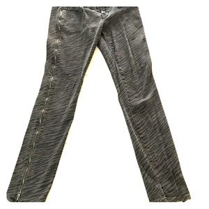 Zebra print black and grey jeans
