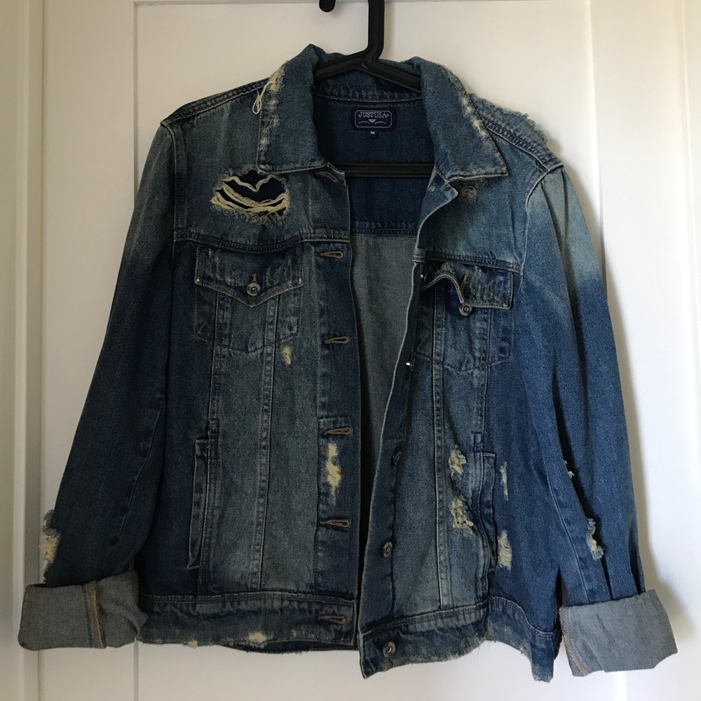 Distressed Denim jacket