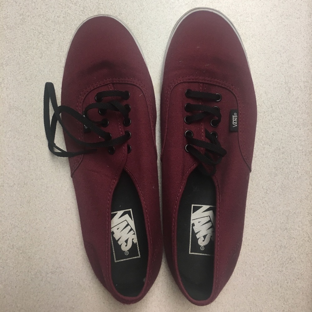 Maroon vans
