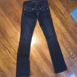 GUESS dark wash boot cut jeans - size 24