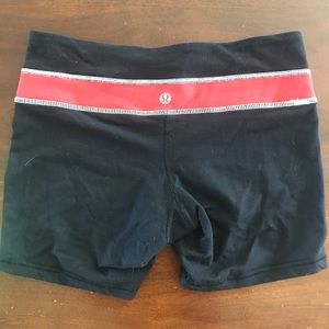Black Lululemon Groove Shorts