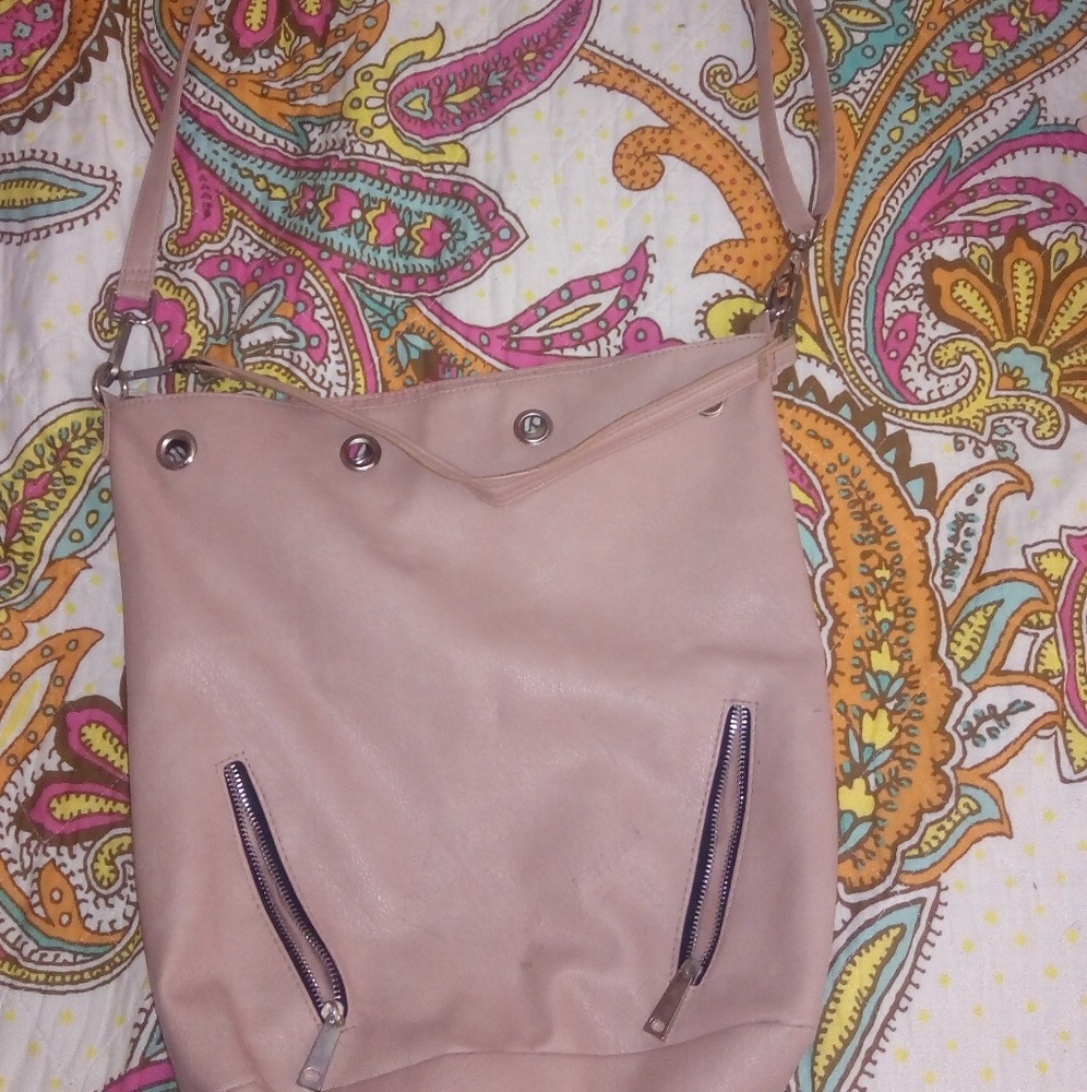 Pink crossbody bag