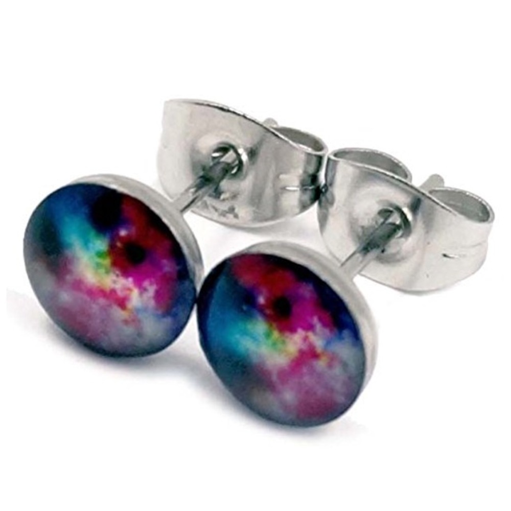 🔥LAST PAIR🔥 Bright Galaxy Stud Earrings!