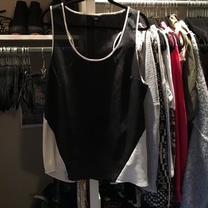 Black and white tank