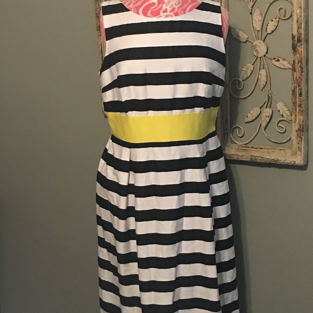 Women's size 16 dress black and white stripes
