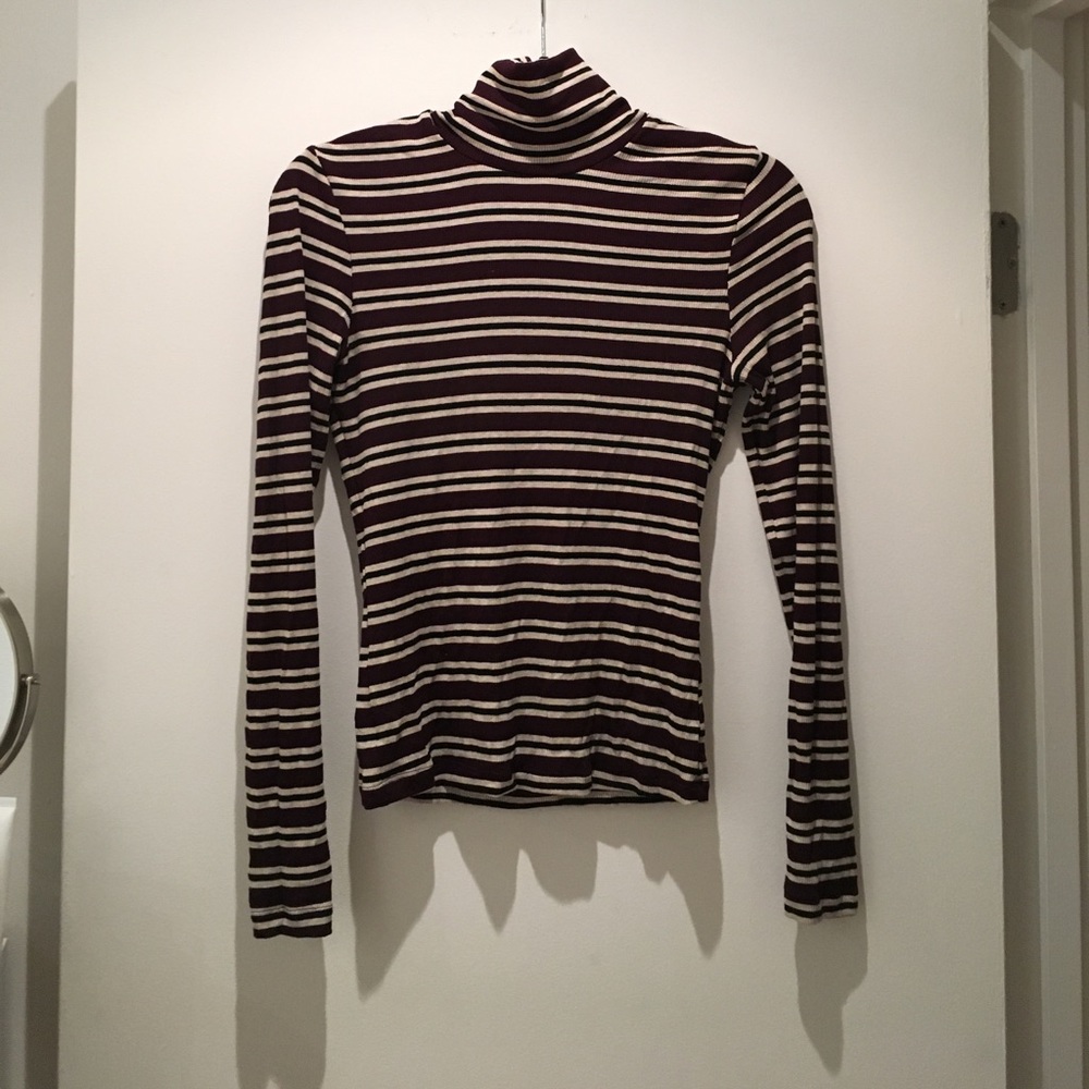 American Apparel | Striped Turtleneck | Size S