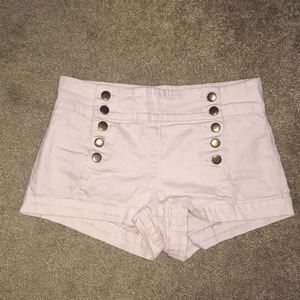 High Waisted Button Shorts
