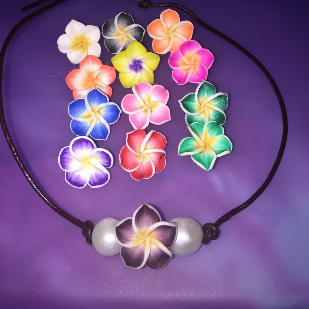 PEARL FLOWER CHOKER!!