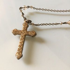 Vintage Tarina Tarantino Cross Necklace