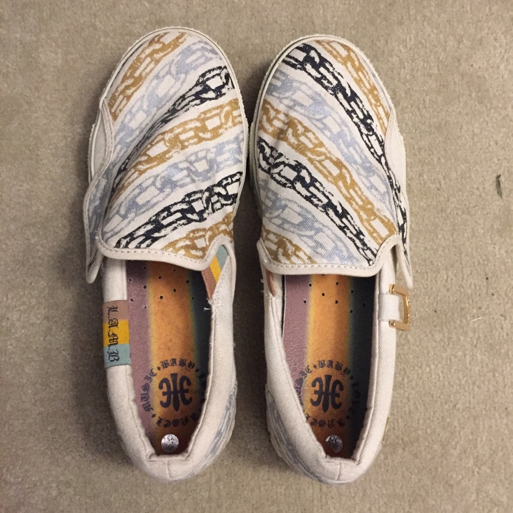 LAMB chain slip on sneakers size 9