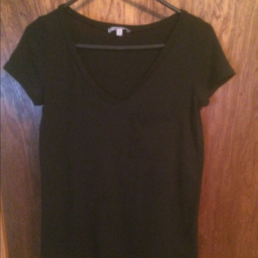 Black V-Neck T-Shirt