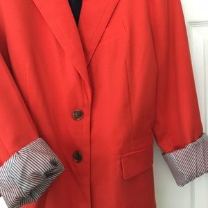 BRAND NEW! Showstopping RedOrange Merona Blazer