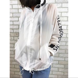 Transparent nylon jacket