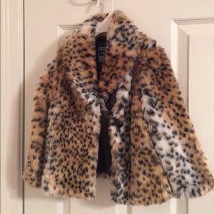 Girls Leopard Jacket 3T