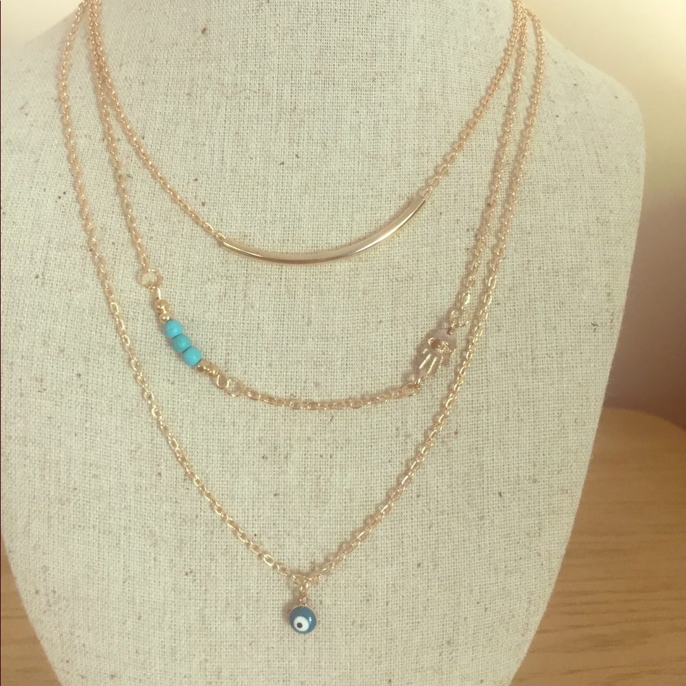 Bohemian Style Evil Eye Necklace