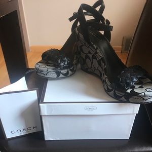 Coach Monogram Women's Wedge Heel