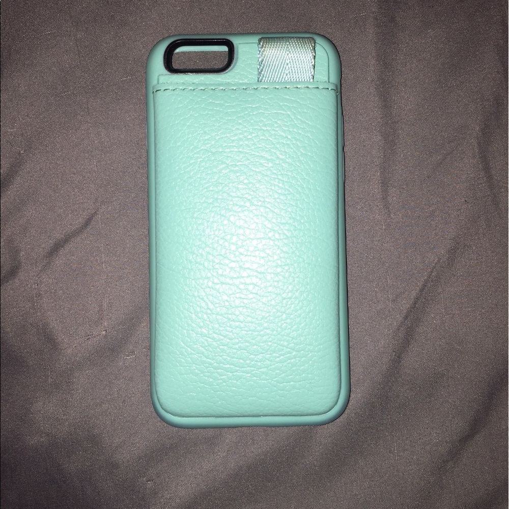 Blue wallet phone case. iPhone 6