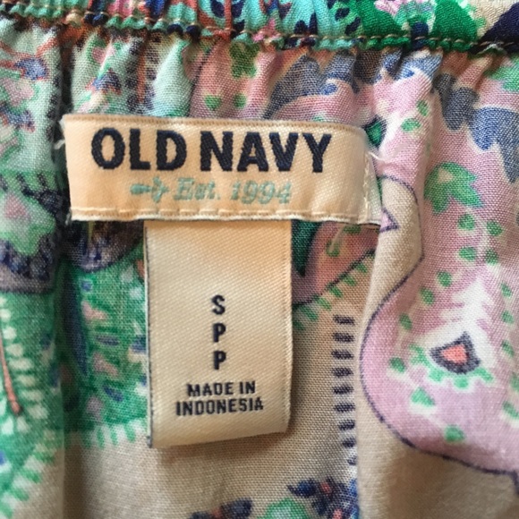 Old Navy Dress Small Cami Slip Rayon Paisley Print - Picture 6 of 7