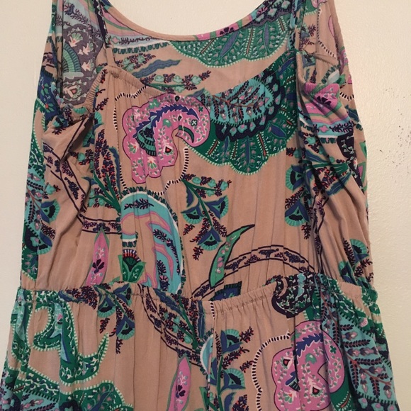 Old Navy Dress Small Cami Slip Rayon Paisley Print - Picture 4 of 7