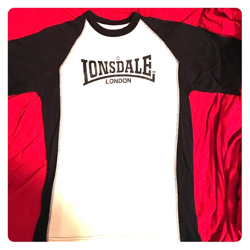 Lonsdale Navy Blue & White t-shirt