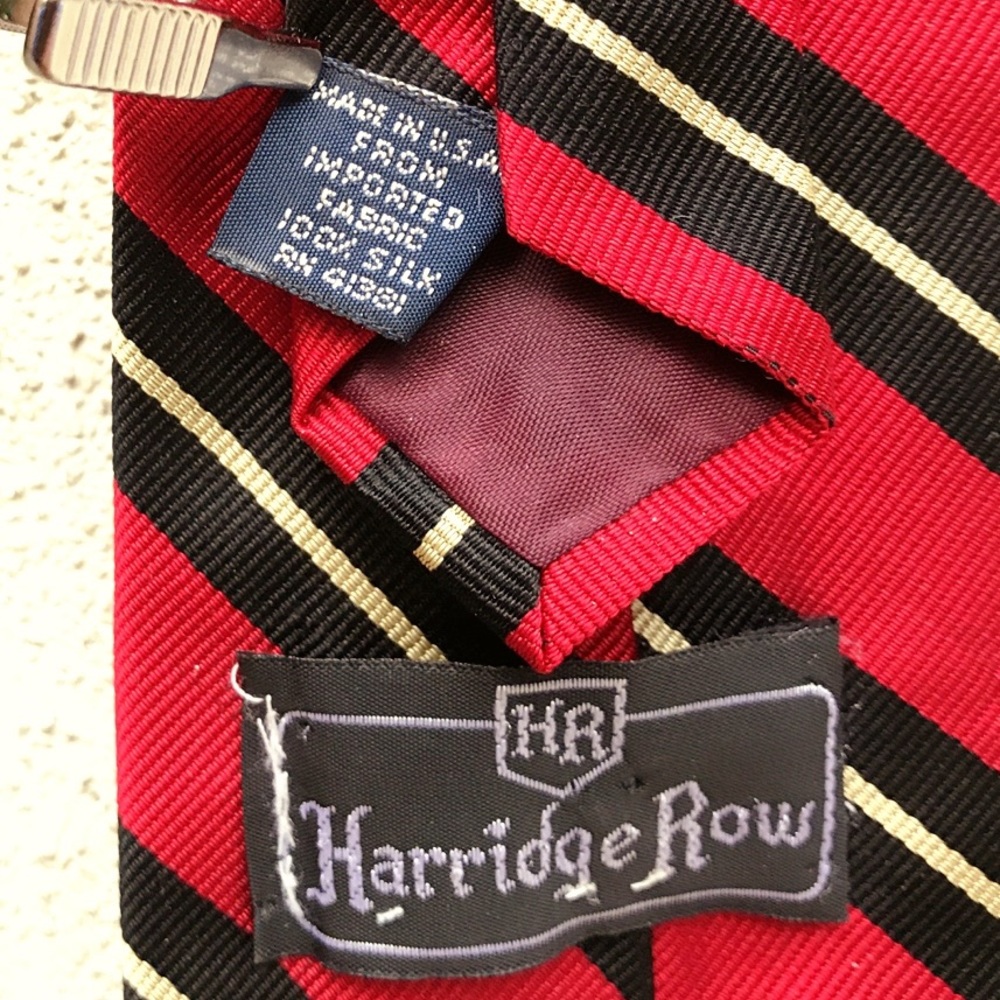 Rare vintage Harridge Row silk tie - Picture 3 of 4