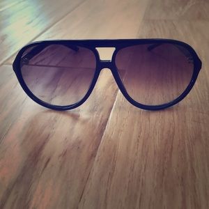 Diesel black aviator sunglasses