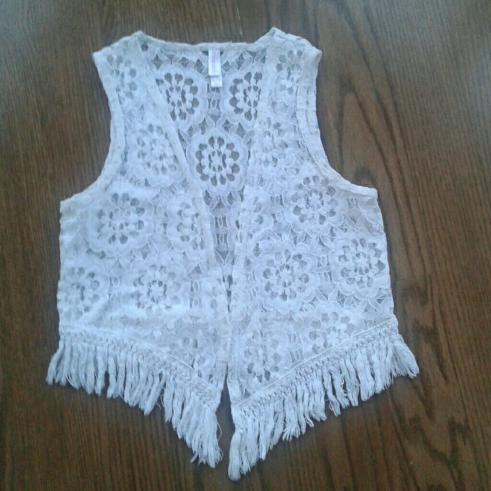 Girls lace vest