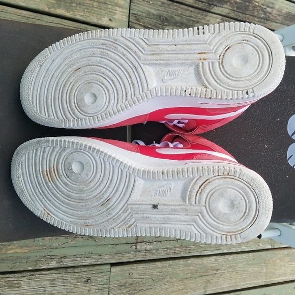 NIKE AIR FORCE 1s Mid Blazer Fusion Red - Picture 7 of 7