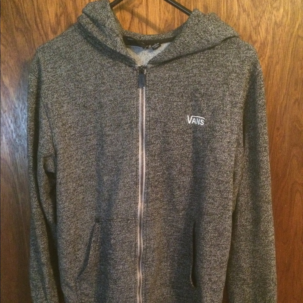 VANS Grey Zip-Up Hoodie