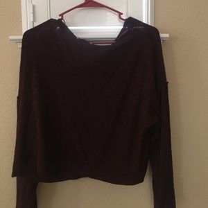 Black and Red Zara Sweater