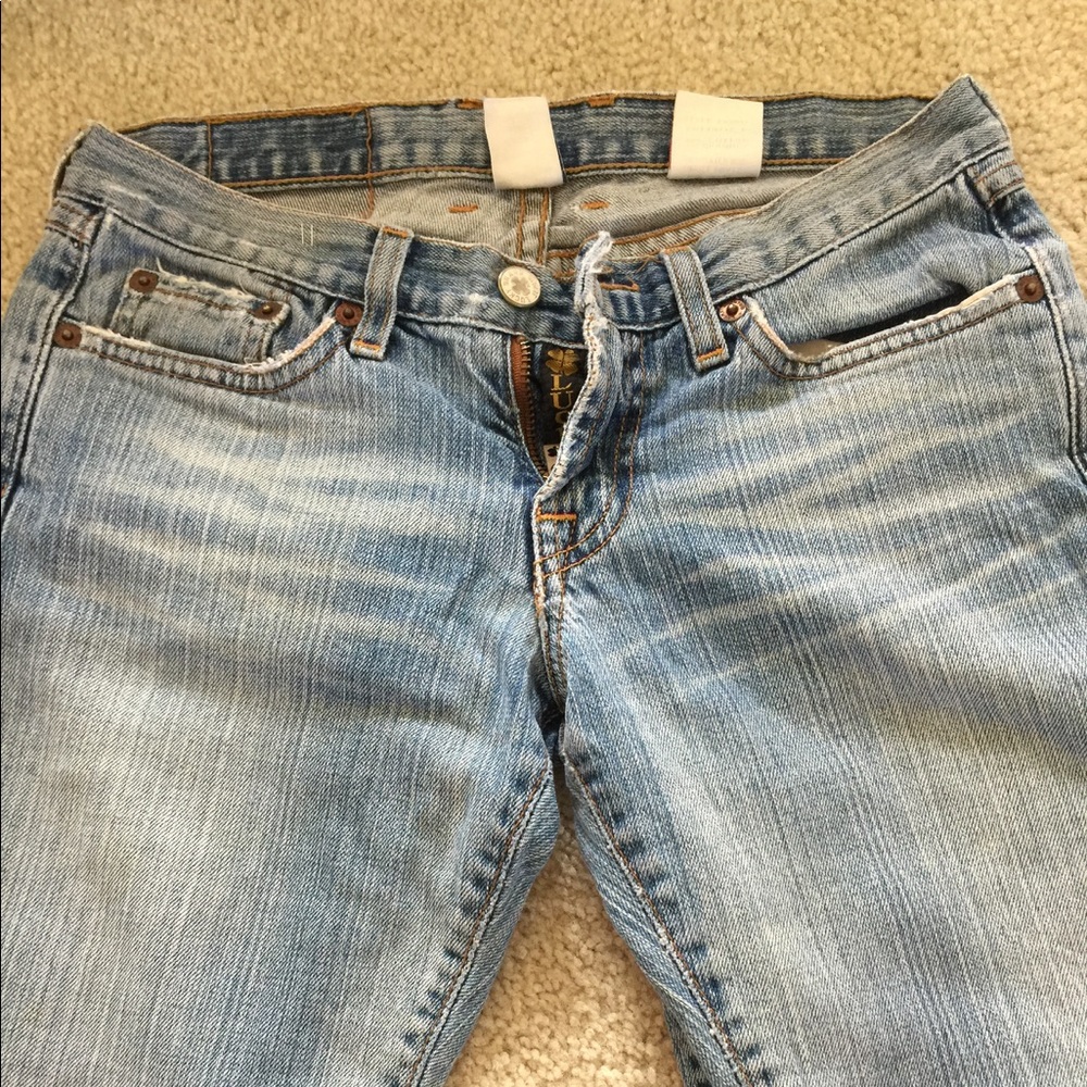 Lucky Brand Jeans size 24, low rise flared