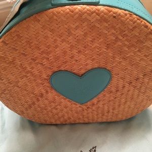 NWT Juicy Couture Rattan & Leather Satchel- rare