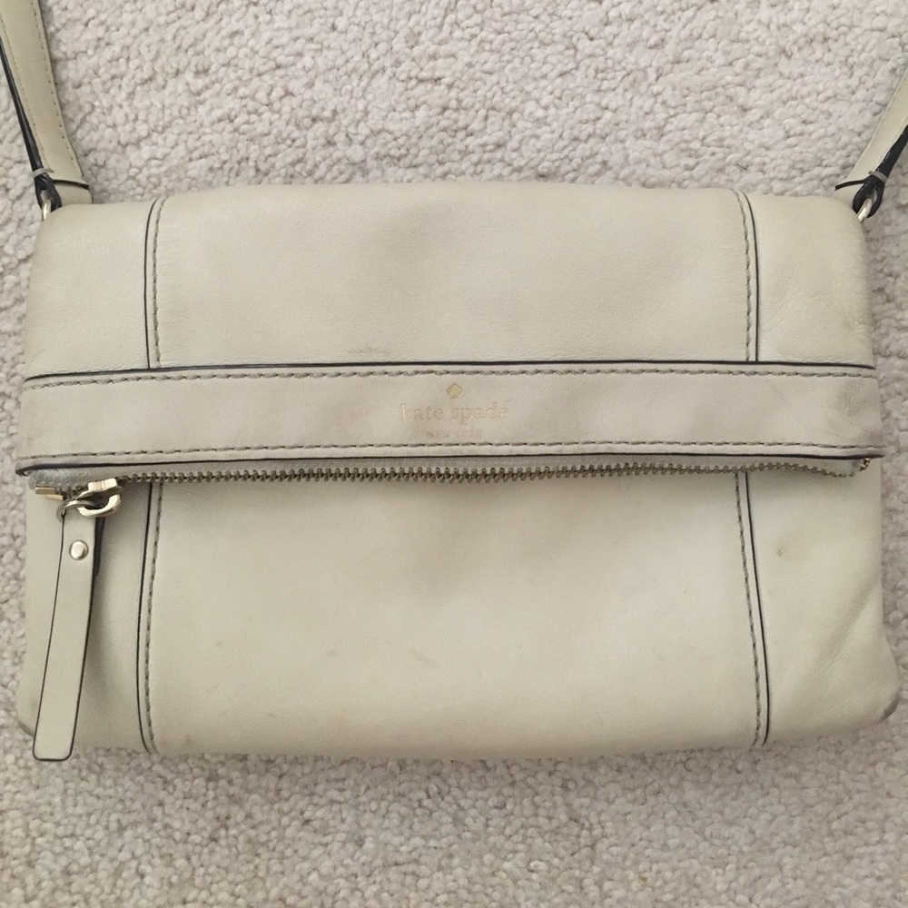 Cream Kate Spade Crossbody Bag
