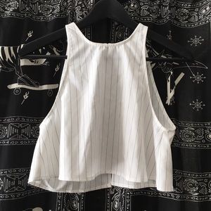 AMERICAN APPAREL cropped tank with open back