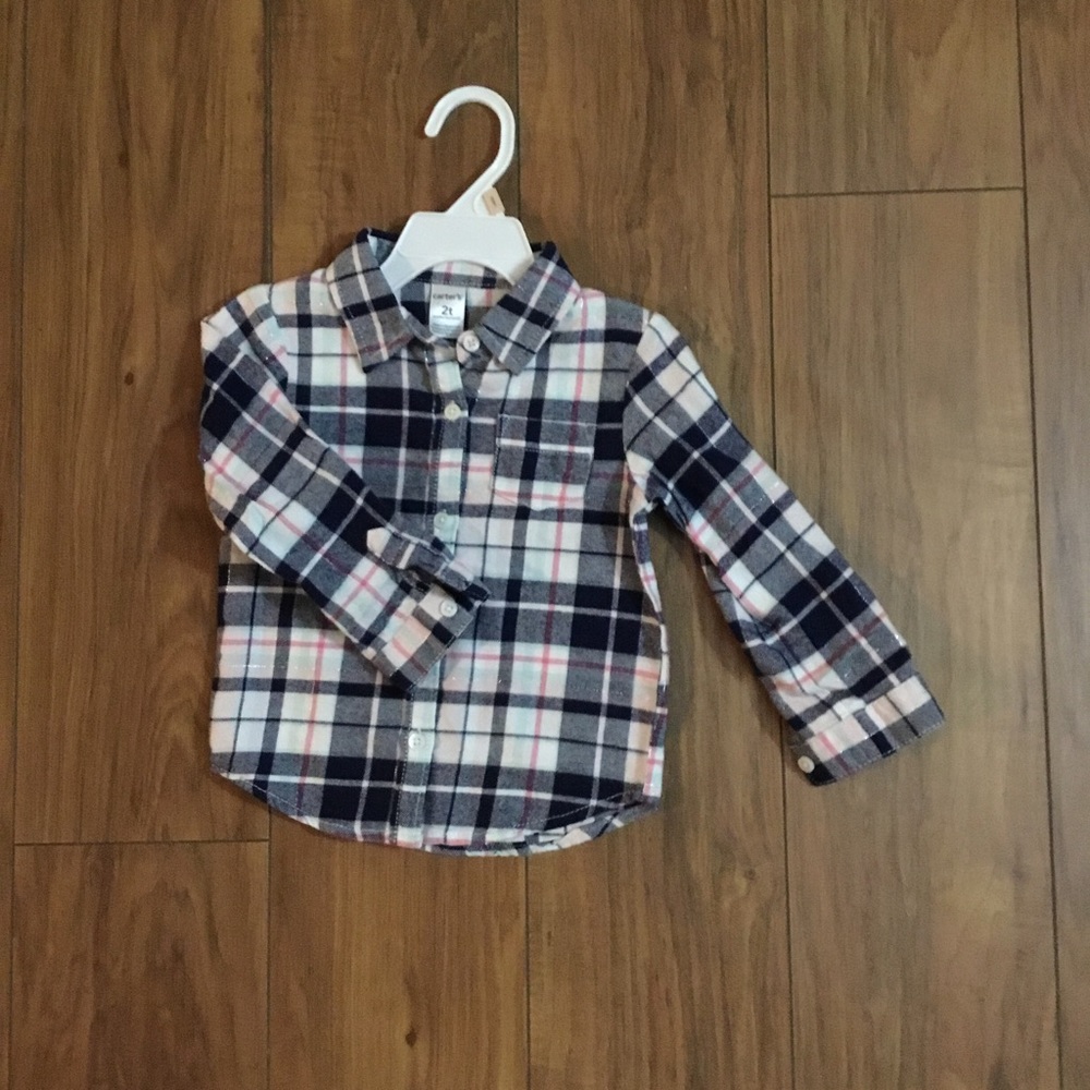 NWOT-Girl's Plaid Shirt
