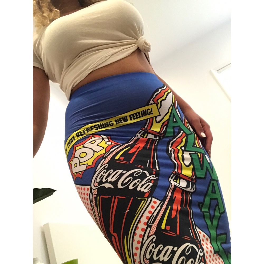 Coca-cola pencil skirt