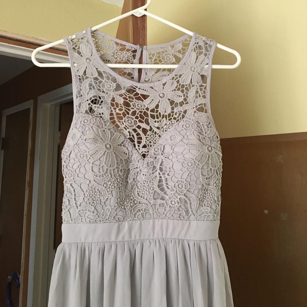 Gorgeous macrame bust dress