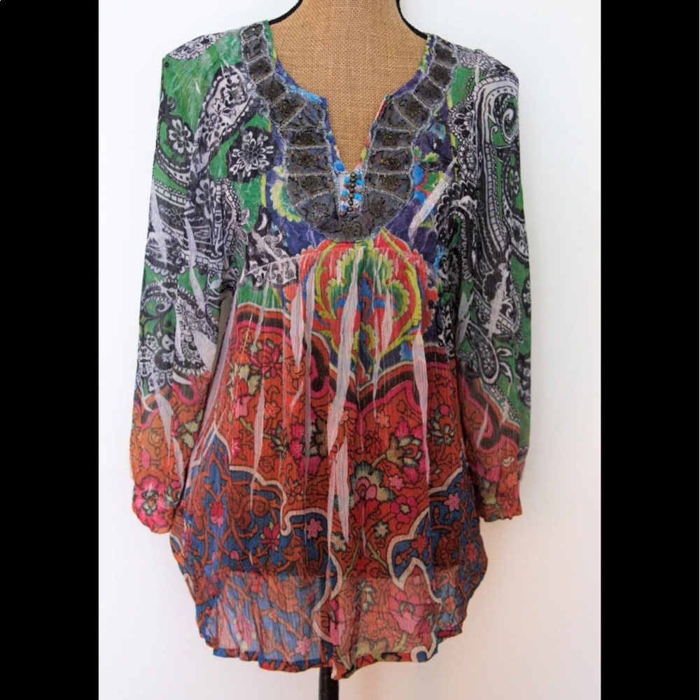 MUSHKA by SIENNA ROSE embellished Tunic - NWOT