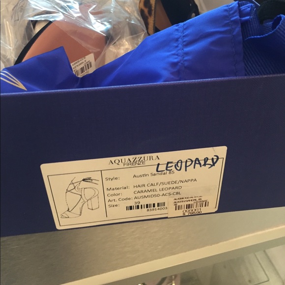 Sold out Aquazzura Calf Hair Leopard Sandal - Picture 5 of 5